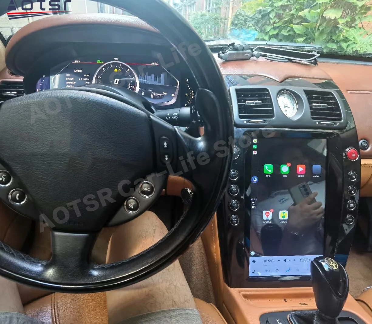 Qualcomm Car Multimedia Player Android Auto Carplay For Maserati Quattroporte 2004~2012 GPS Navigat Car Radio Receiver Head Unit
