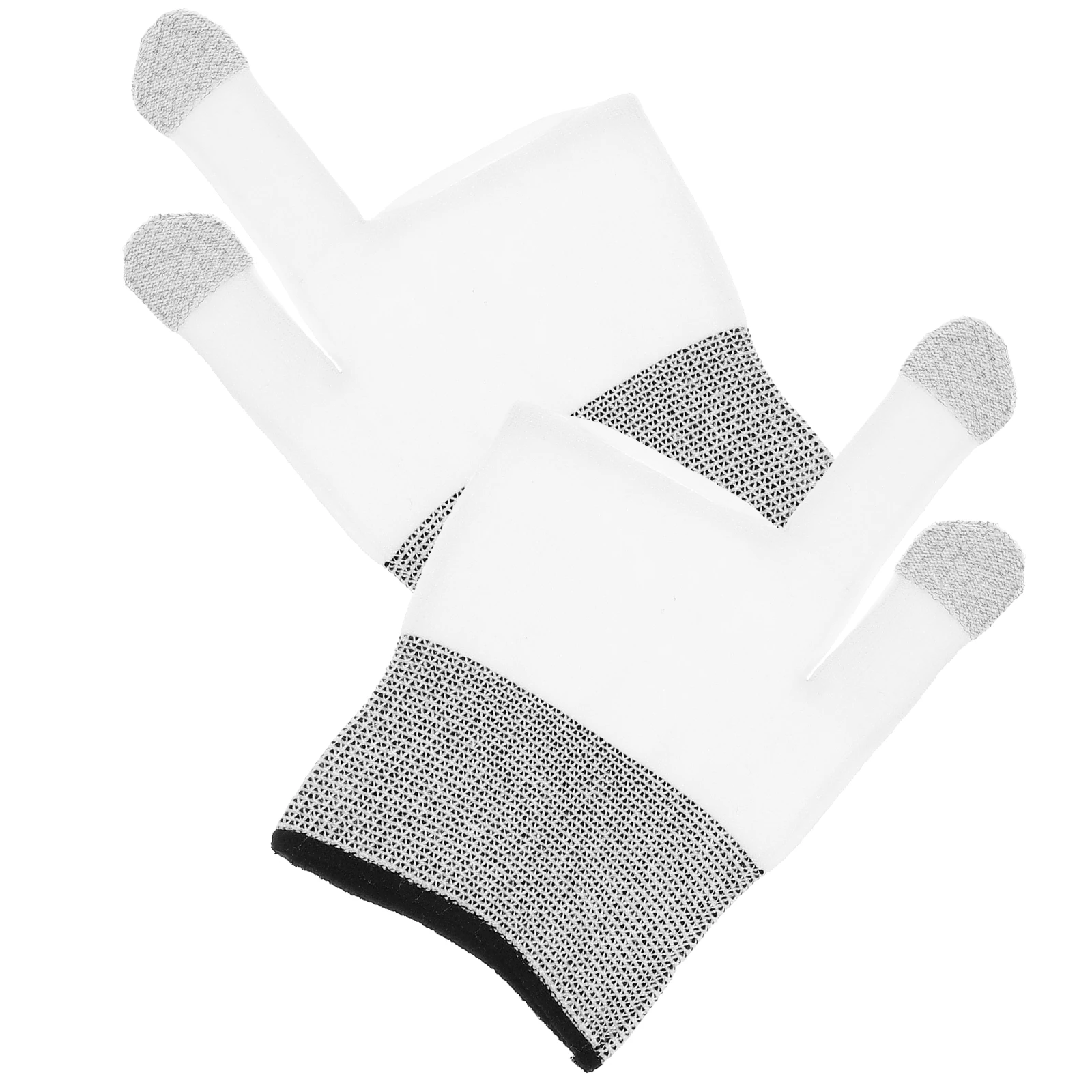 

Fingerless Gaming Gloves Anti Sweat Thumb Sleeve for Mobile Phone Touch Screen Black Finger Sleeves Gaming Accessories