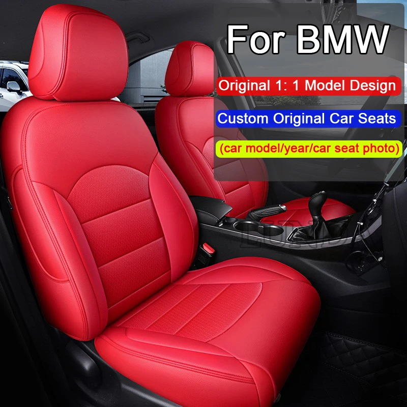 Custom Full Set Car Seat Cover For BMW X1 X3 X4 X5 F15 X6 F16 G20 G30 1 3 5 7 Series G11 G32 F11 F39 F48 G01 G02 G07 Seat Covers