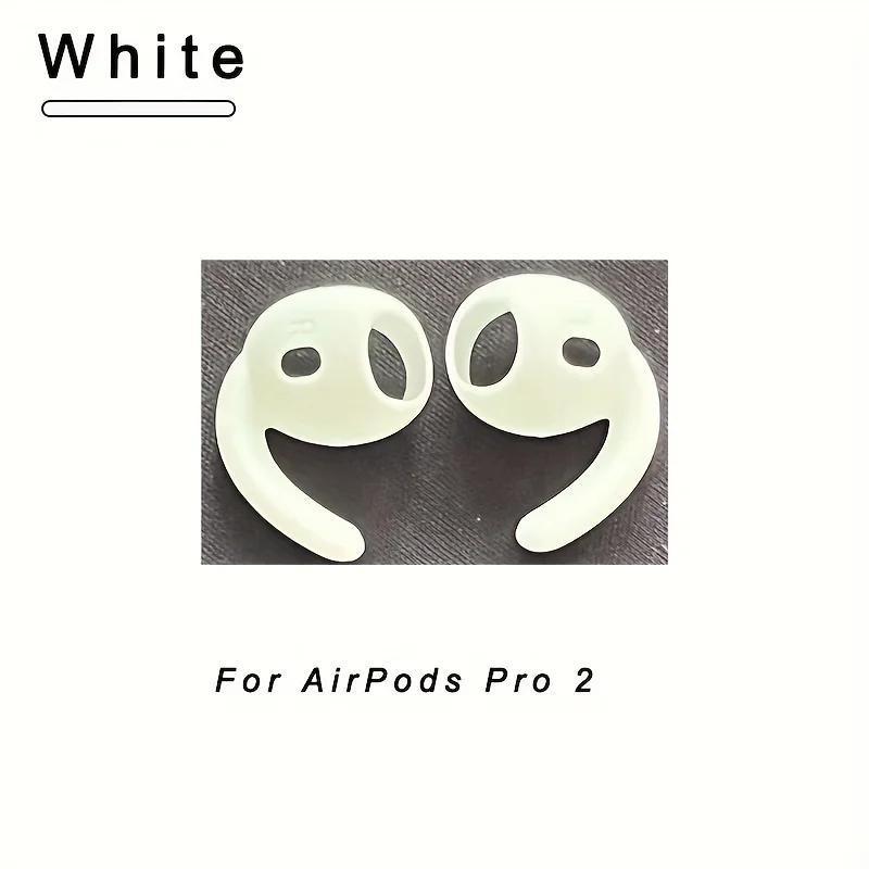 Anti-Slip Silicone Ear Hooks for Apple for airpods Pro 2 - Soft Grip Eartips, Sporty Design, Secure Fit Earbud Accessories view 6
