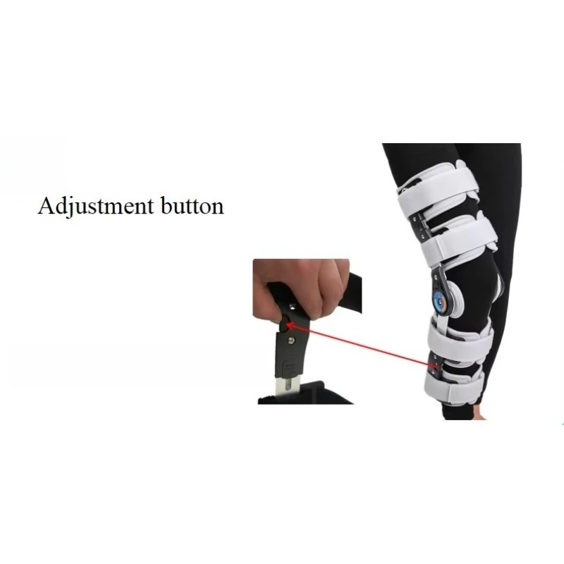 Knee Immobilizer Brace Support Orthosis Adjustable for Left Leg and Right