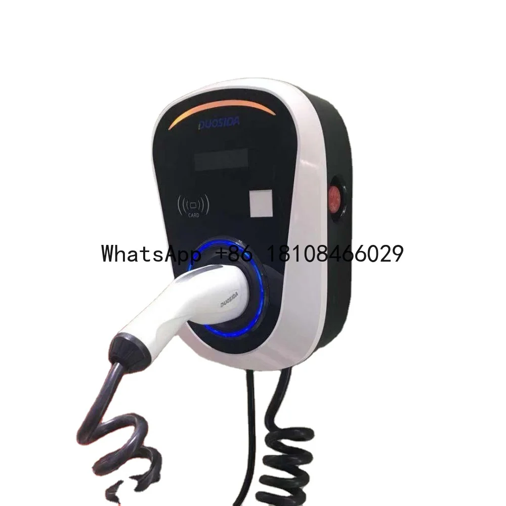 

Duosida AC Charging Station 5m Cable with Type 2 Plug Charging Station Dc Ev Charger Wallbox Type 2 Gun 4.3in Screen 32a 7 kw