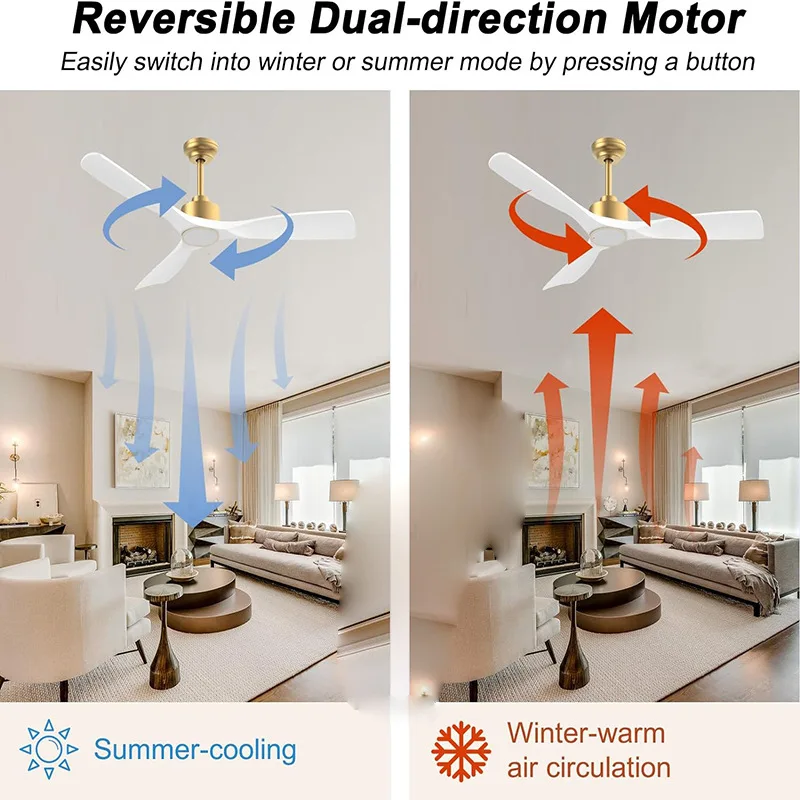 New Living Room Home Master Bedroom Ceiling Fan Light Study Remote Control Variable Frequency Fan Light Dining Room Silent