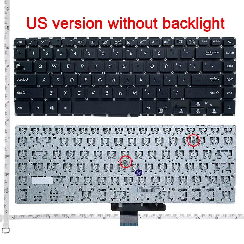 US laptop keyboard for ASUS Pro15 S15 S510 S510U S5100UQ UK505B U5100UQ S510UA BLACK