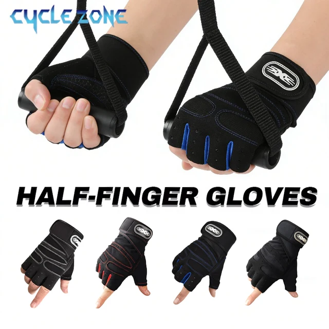 Luvas de Academia para Homens e Mulheres, Luvas de Levantamento de Peso, Luvas de Treinamento para Musculação, Exercícios e Ciclismo, à Prova de Choque