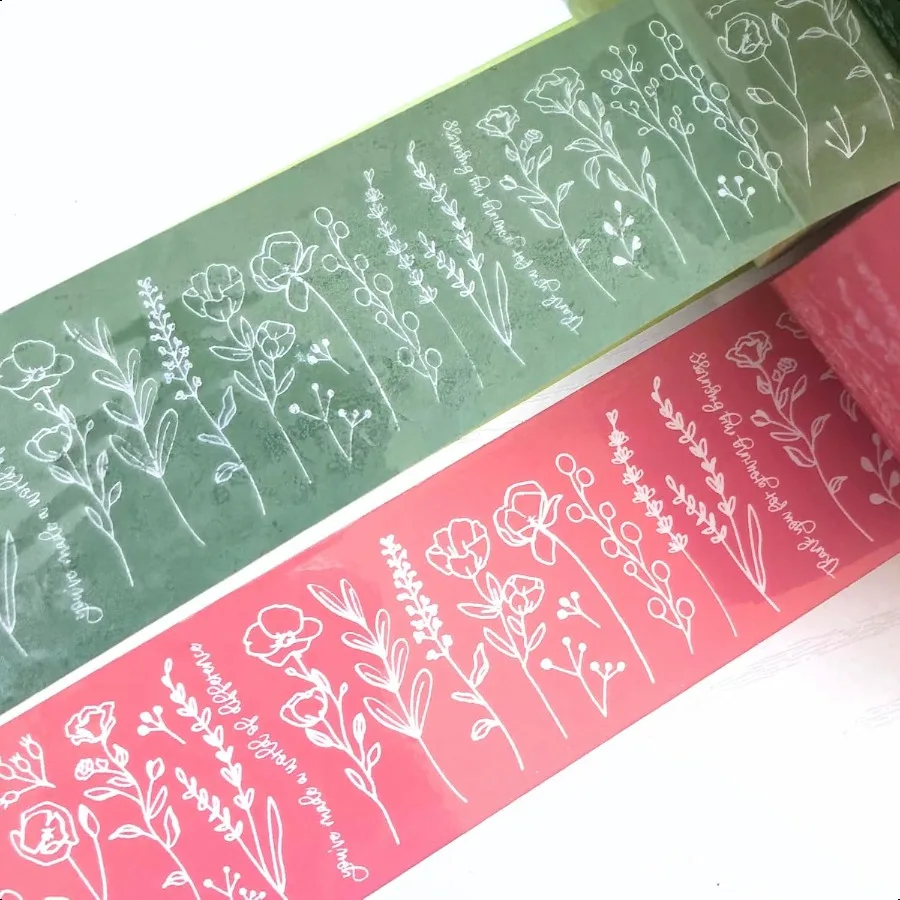 

Mailed It Дизайнерская цветочная упаковочная лента для небольших бизнеса Красивая упаковочная лента для доставки Набор из 22 x 55 ярдов каждый всего 110 ярдов