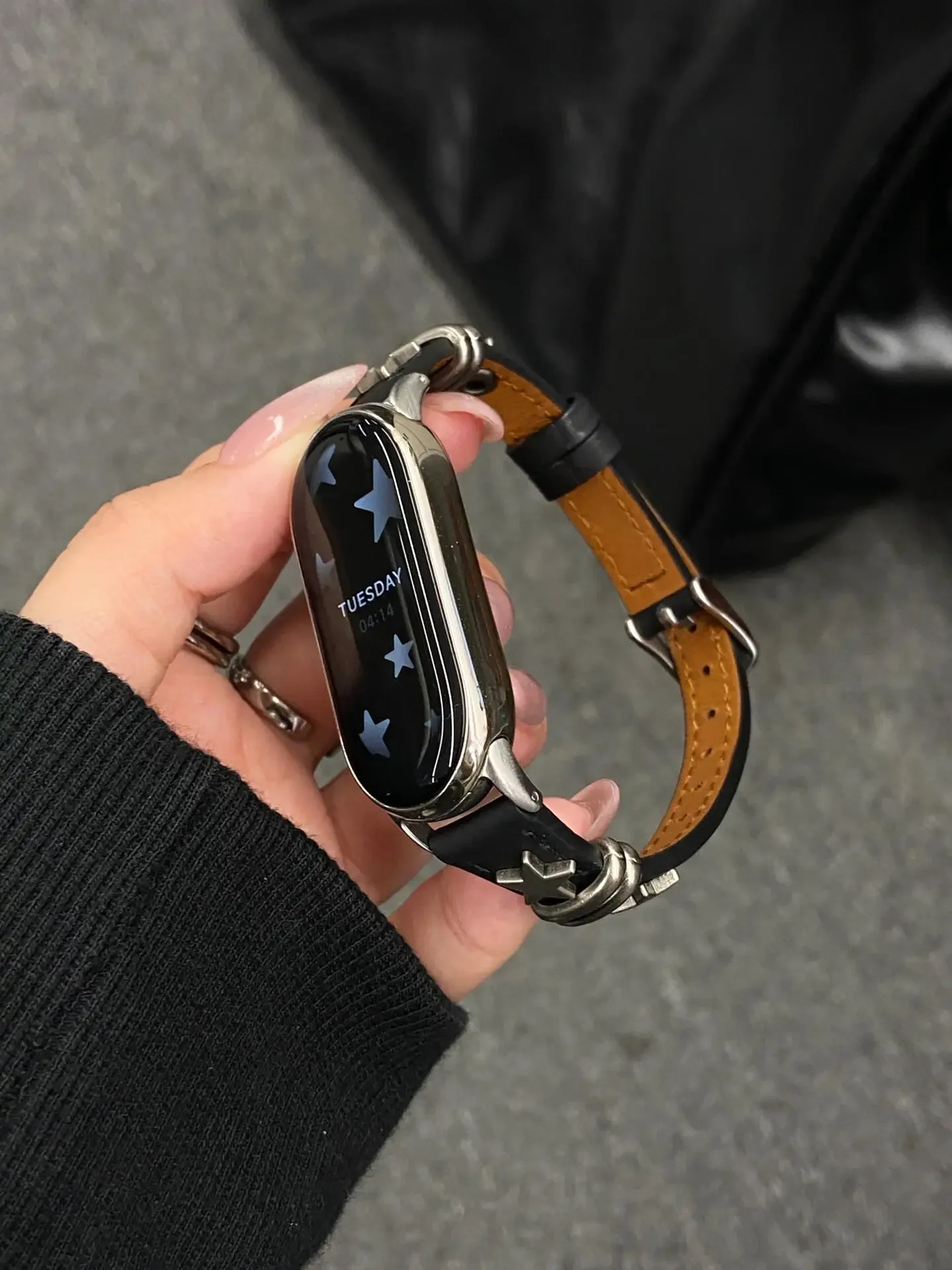 Nice leather loop For Xiaomi Band 9/8/NFC Xiaomi 10 strap