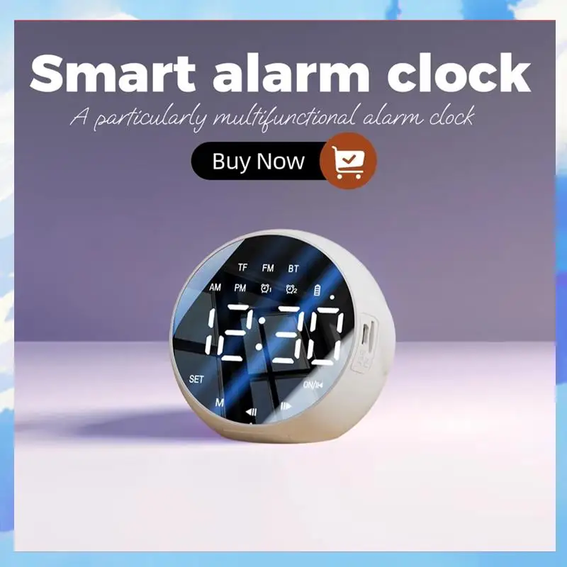 

Multi Functional Intelligent Alarm Clock, Bluetooth Speaker, AI Voice Assistant, High Volume, Timed Alarm-[A22I]