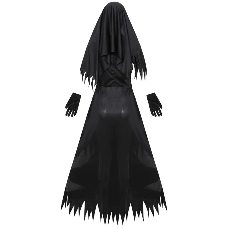 Nun Halloween Costumes for Women Medieval Cosplay Priest Nun Scary Horror Role-playing Games Costumes Fancy Party Dress 2025 NEW