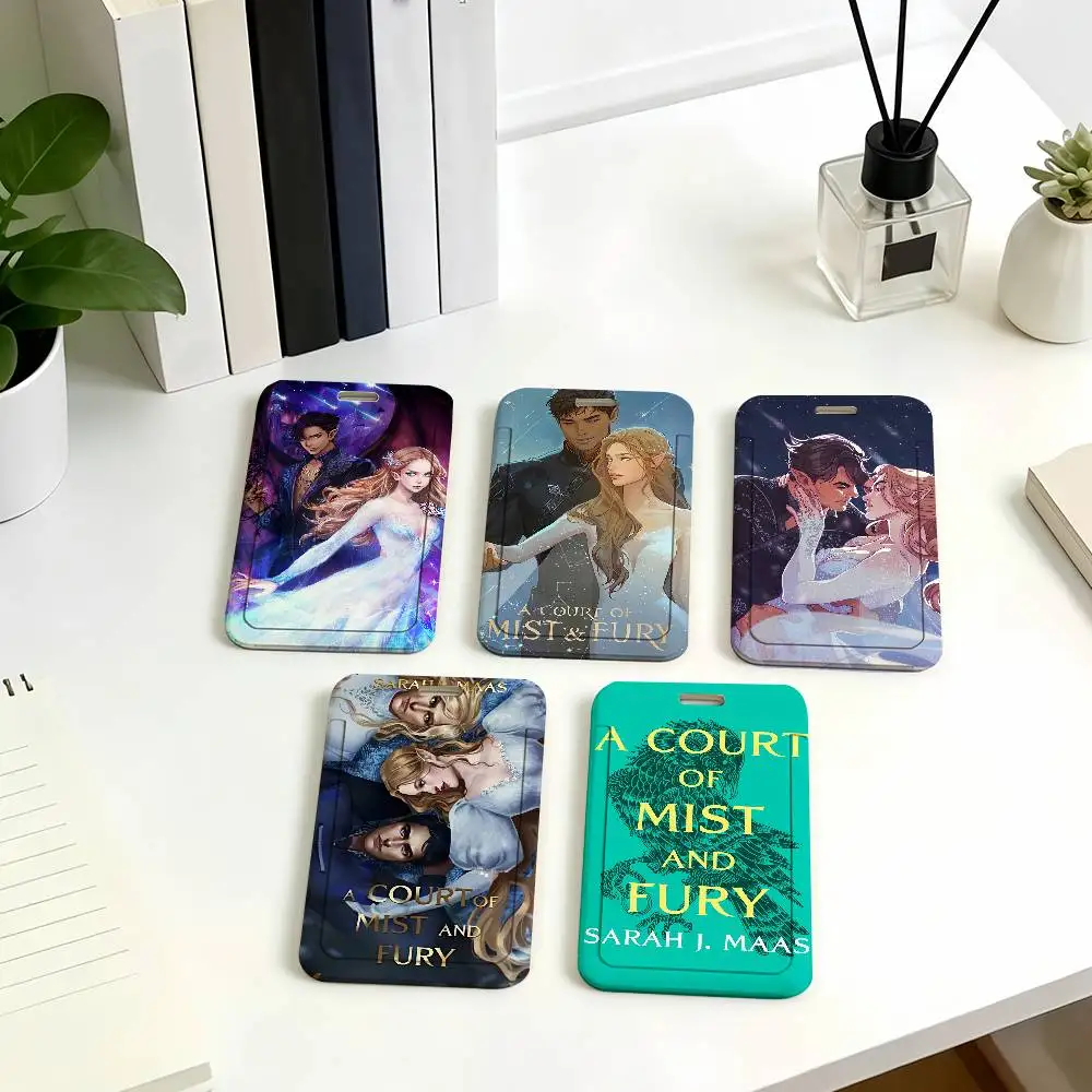 Acotar Court of Mist and Fury Badge Card Holder Student ID Case Daily Use Subway Commute Work Cover Office School Bus Protector