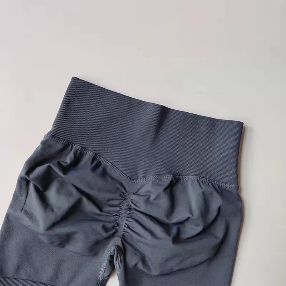 السراويل الرياضية عالية الخصر تأثير السراويل للنساء سلس تمتد رياضة السراويل قطب الورك بعقب رفع جوارب يوغا تشغيل الملابس