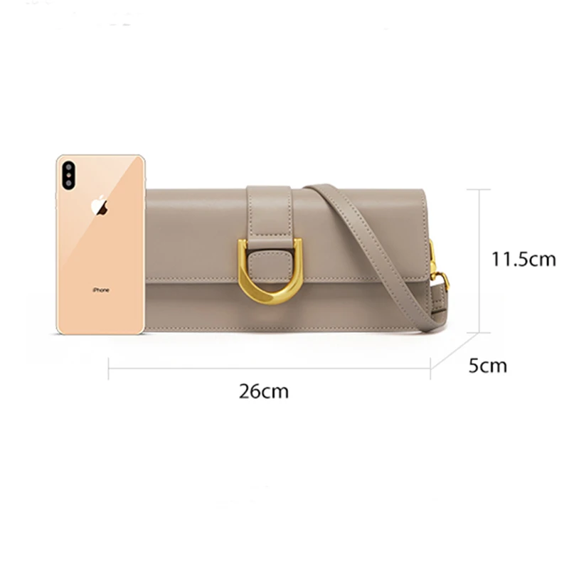 Cnoles borsa a tracolla borse a tracolla per donna elegante pochette di design in pelle borse a mano con 2 cinghie rimovibili