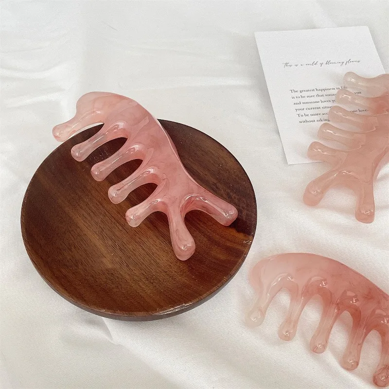 

Расческа для гиппокампа, массажная расческа с меридианом, расческа с пятью пальцами, массажер для пальцев, здоровье с пятью пальцами, терапия волос, соскабливание здоровья