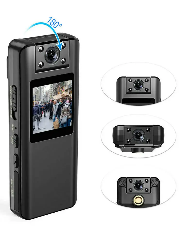 Vandlion A22 1080P Full HD Night Vision Mini Body Camera with LCD Screen Small Camcorder Bike Police Cam Sports DV