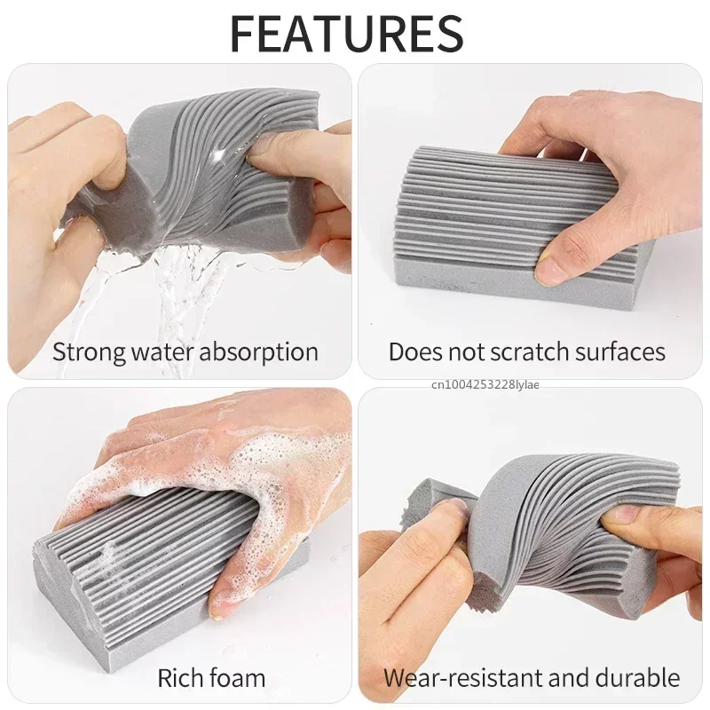 Damp Clean Duster Sponge Dusting Wet Duster Powder Cleaning Sponge Dust Removal Dusters for Home Car Kitchen Bathroom Scrub