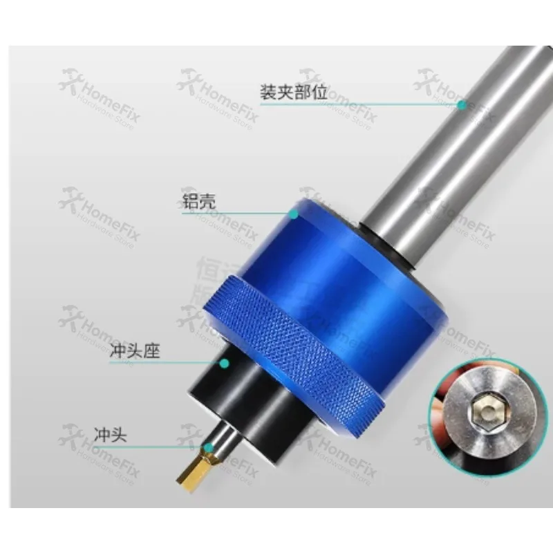 1PC HSS Tin TiCN Coated Rotary Broaching Cutter, 8mm/16mm Shank Inner Hexagon Punch Tool for Lathe Machining