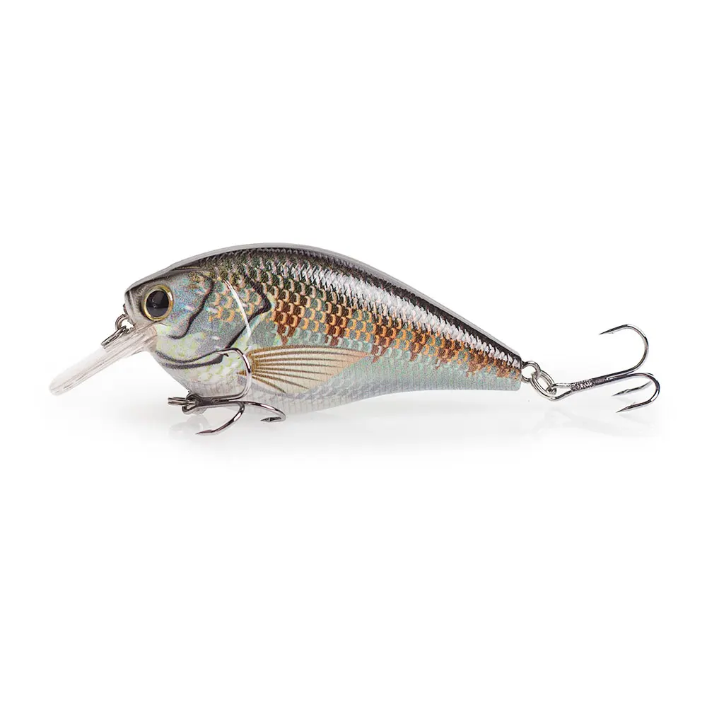 Hanlin 85mm/3,35 Zoll 15g Crankbait Angelköder Schwimmender Oberflächenköder Bass-Köder für Hecht Lebendiger Wobbler Süßwasser-Angelzubehör