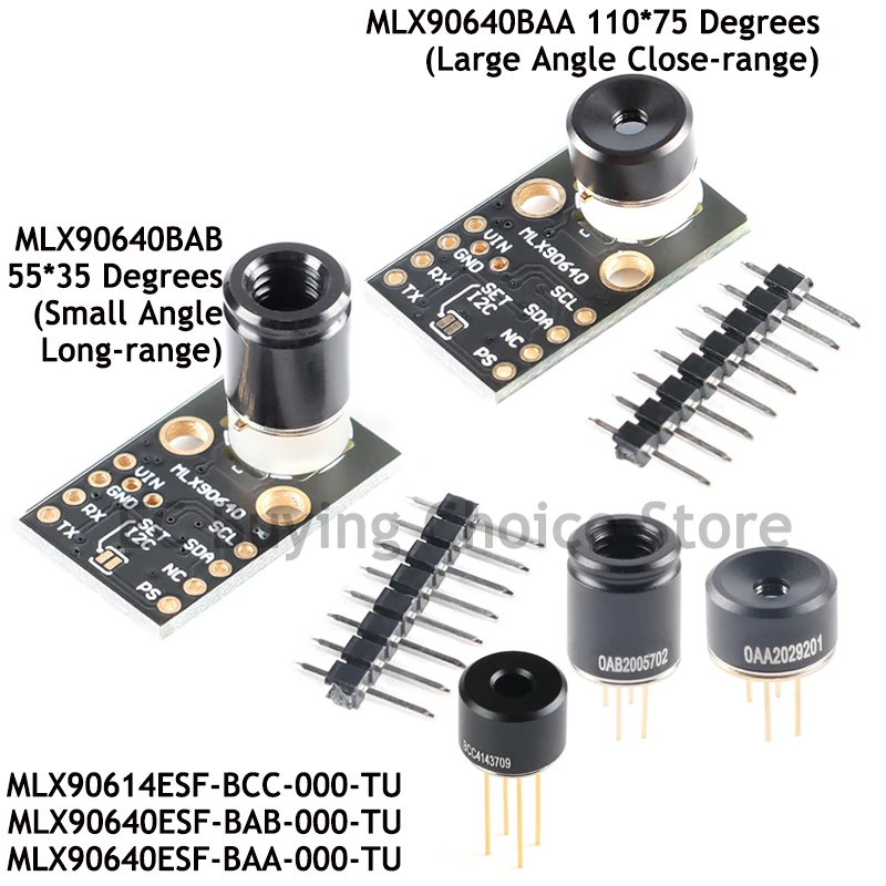 MLX90640BAA MLX90640BAB IR 32*24 Infrared Temperature Measurement Dot Matrix Sensor Thermal Imager Module GY-MCU90640 MLX90640