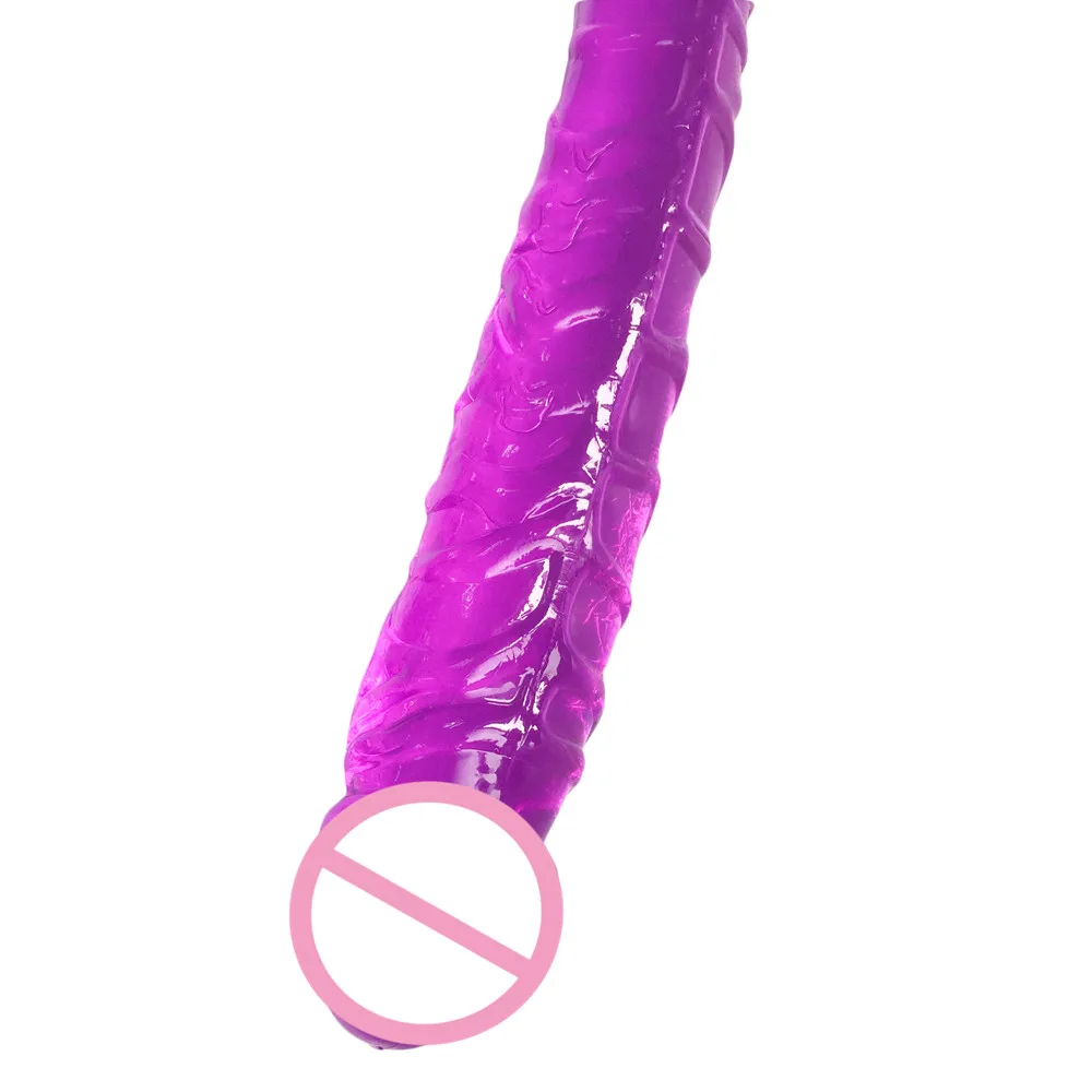 About 5 cm Dia  thick Double Dildo 16.5 Inch 42cm L  dual glan penis for Women Gay Lesbian Double Ended Dong Sex Toy Sex Product