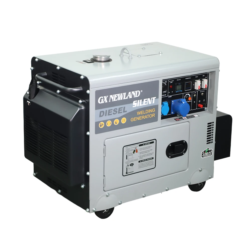 200A Inverter DC welding full power 5kw electric key start welder generator set