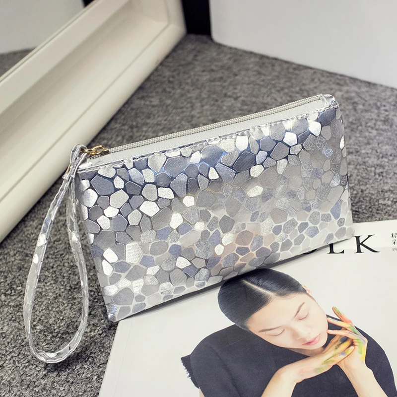 Shiny Stone Pattern Coin Purse Women Wallet Ladies Cosmetic Bag Fashion Travel Toiletry Storage Bag Makeup Bags Party Clutch Bag