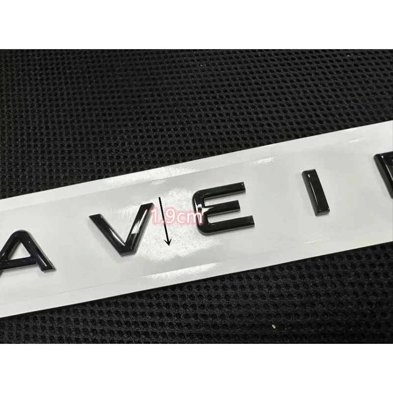Emblema de insignia de coche negro brillante Abs 3D, accesorios de logotipo de coche, pegatinas Saveiro DIY
