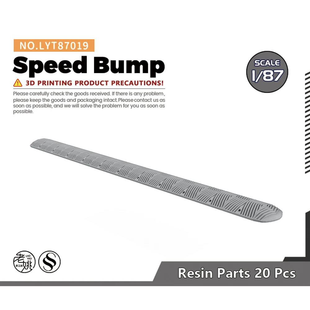 Yao's Studio LYT019 1/87 HO Speed Bump  For Model Railroads WWII WAR GAMES