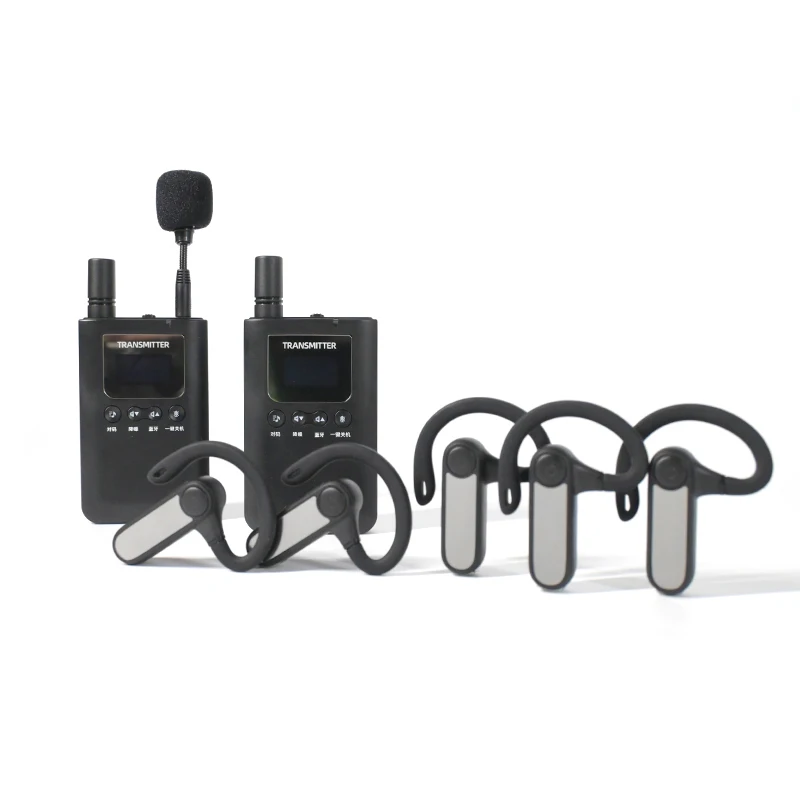 Whisper Headset Audio Speaker Tour Guide System Wireless Remote Transmitter Receiver Customizable Talkie Walkie