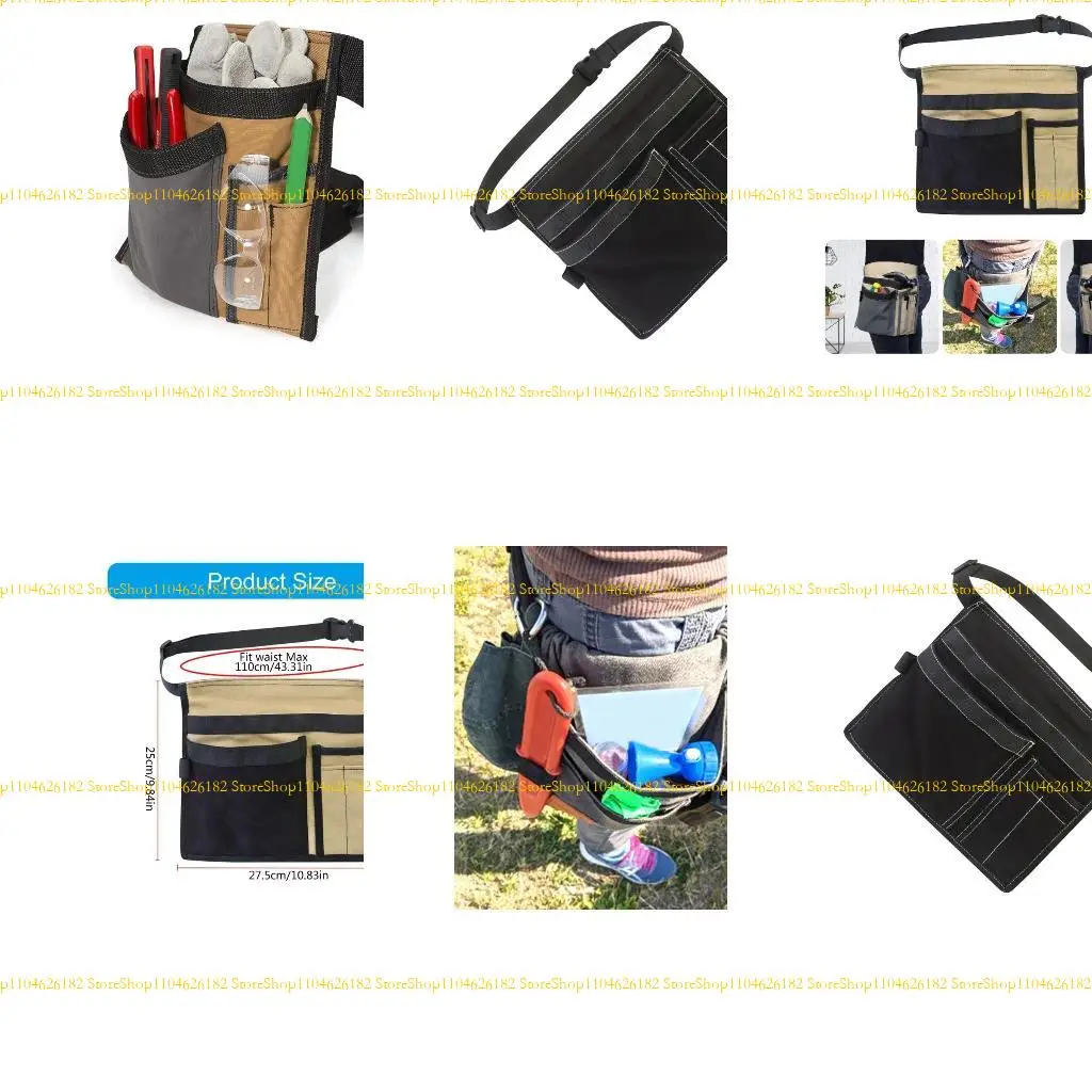 Q2Q4 Hand Tools Bolsa armazenamento com clipe cinto Bolsa ferramentas ferramentas multiuso