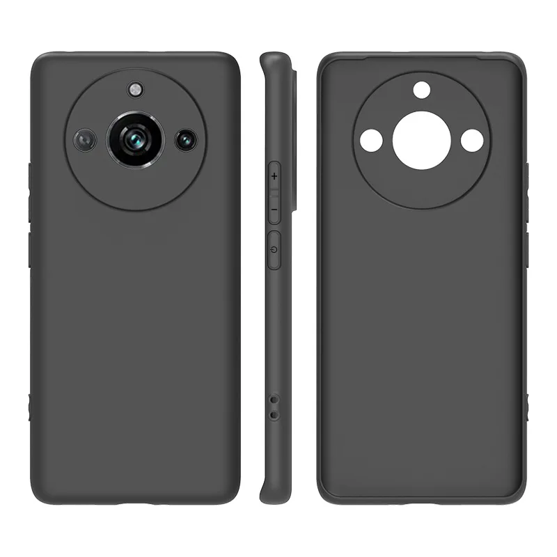 For OPPO Realme 11 Case Black Matte Non-Slip Skid-proof  Soft TPU Silicone Case For OPPO Realme 11 Pro