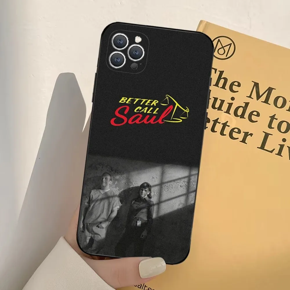 Saul Goodman Better Call telefoonhoesje voor iPhone 16,15,14,13,12,11,Pro,X,XS,Max,XR,Plus,Mini zachte zwarte cover