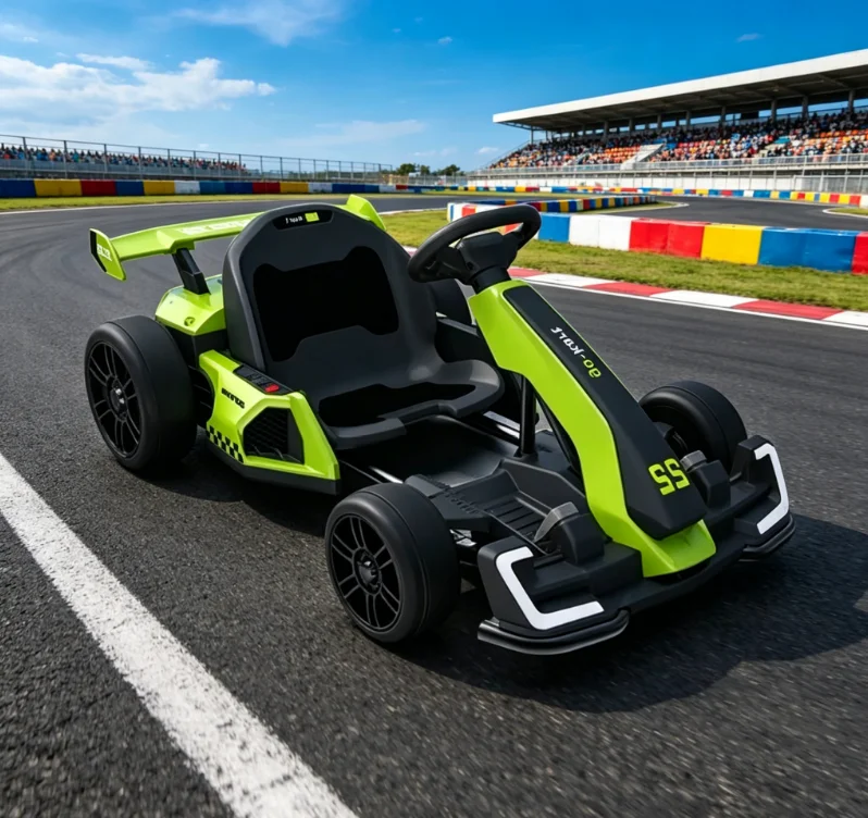 300W Dual Motor 24V 5AH Rechargeable Electric Drift Go Kart Ride On Car For Kids And Adults