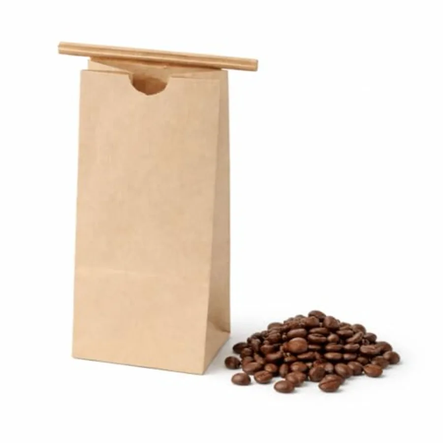 

1/2 Pound Poly-lined Kraft Coffee Bags 100 Count for Coffee Roasters - Empty Tea Storage Bags