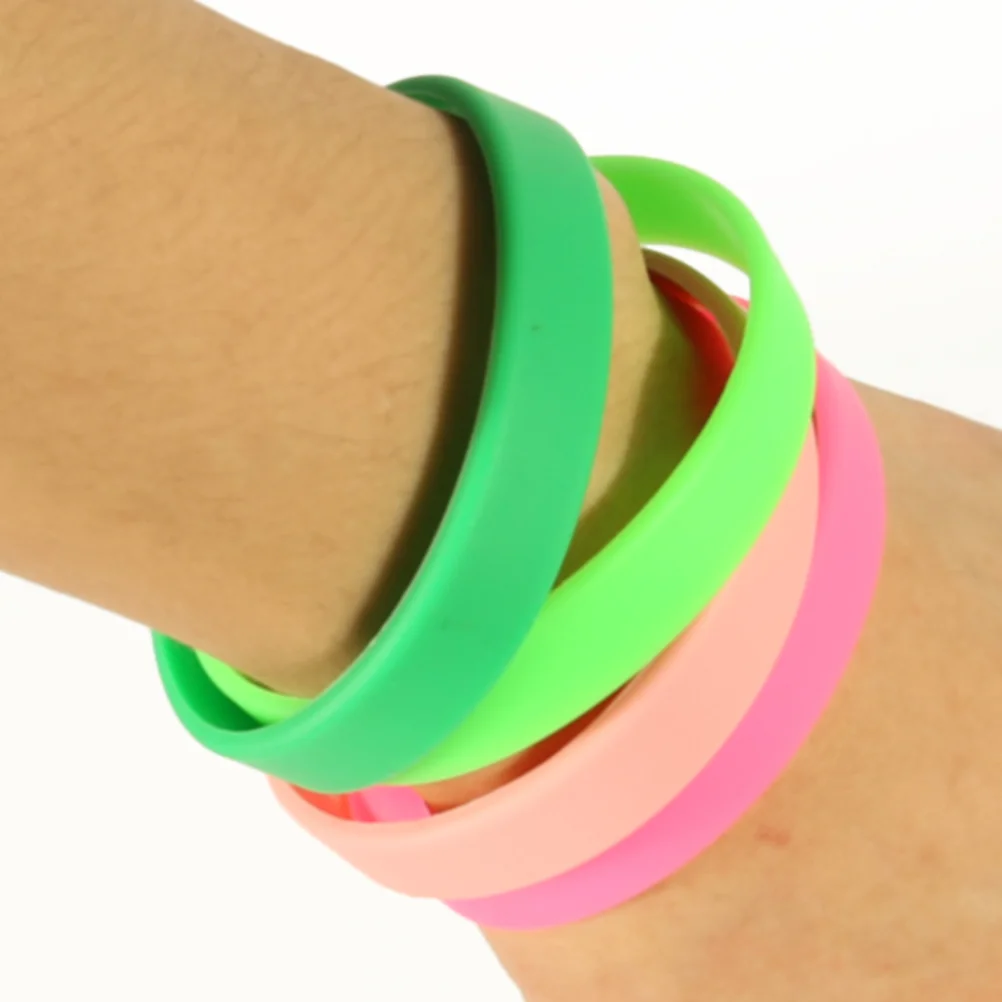 12 Pcs Wristbands Encanto Party Favors Basketball Silica Gel Rubber Bracelets Fluorescent Silicone Child