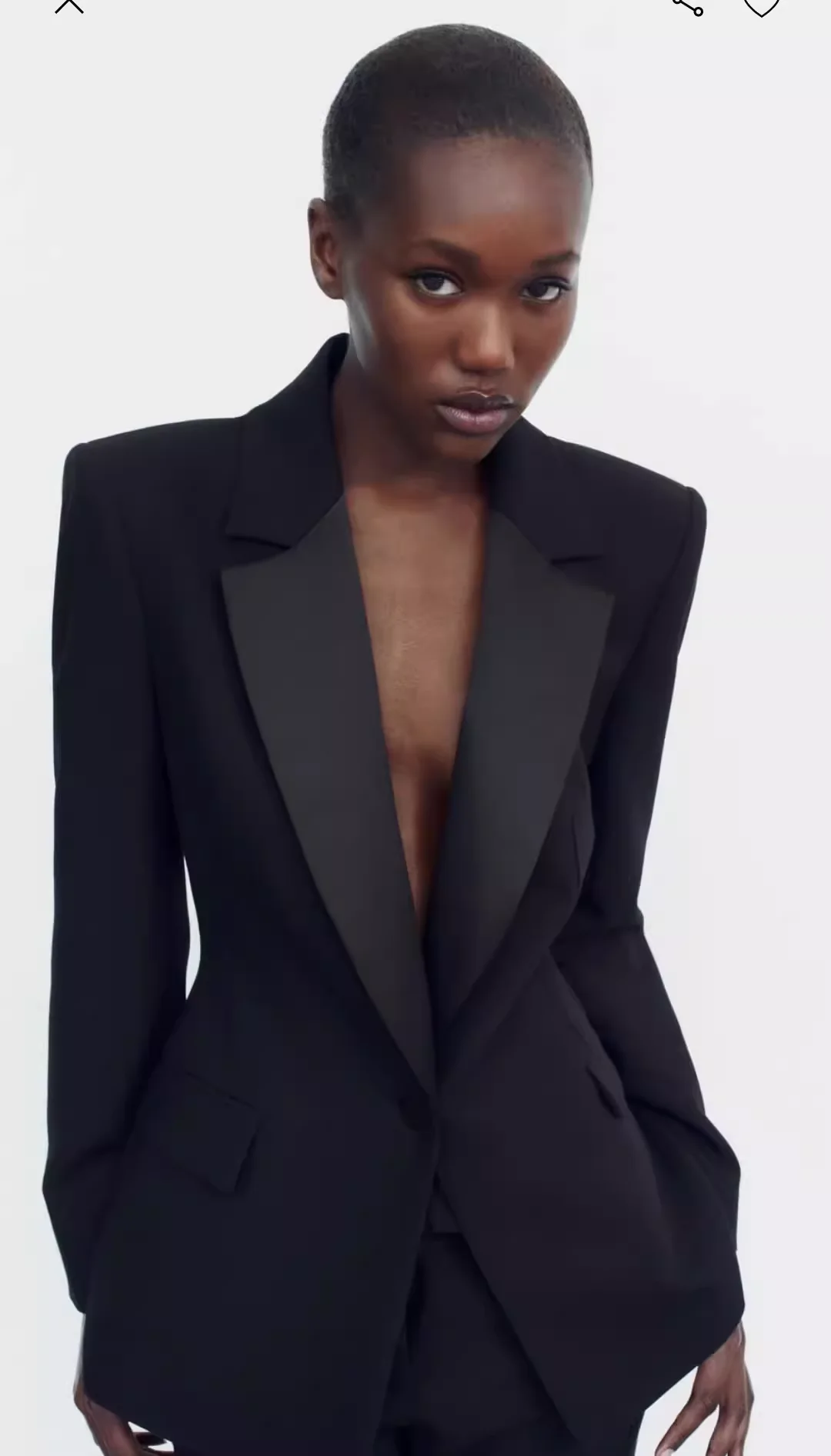 

Slim Fit Bla Satin Waistcoat Women's Suit Jaet Spring Autumn New Sle Long Sve Polyester Commute Sle Color