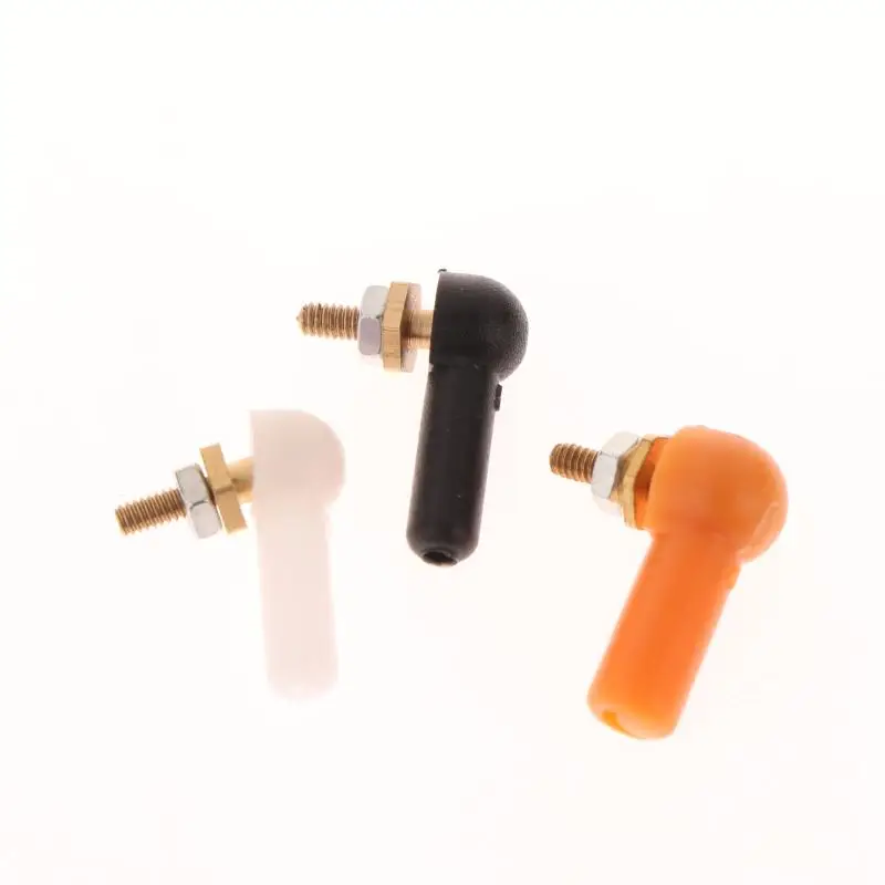 2/5PCS L16/17mm Rod End M2 M3 Ball Joint 2/3 มม.สีดําเชื่อมต่อ Rod Ball Head Connector สําหรับ DIY RC เบนซินเรือ servo อะไหล่