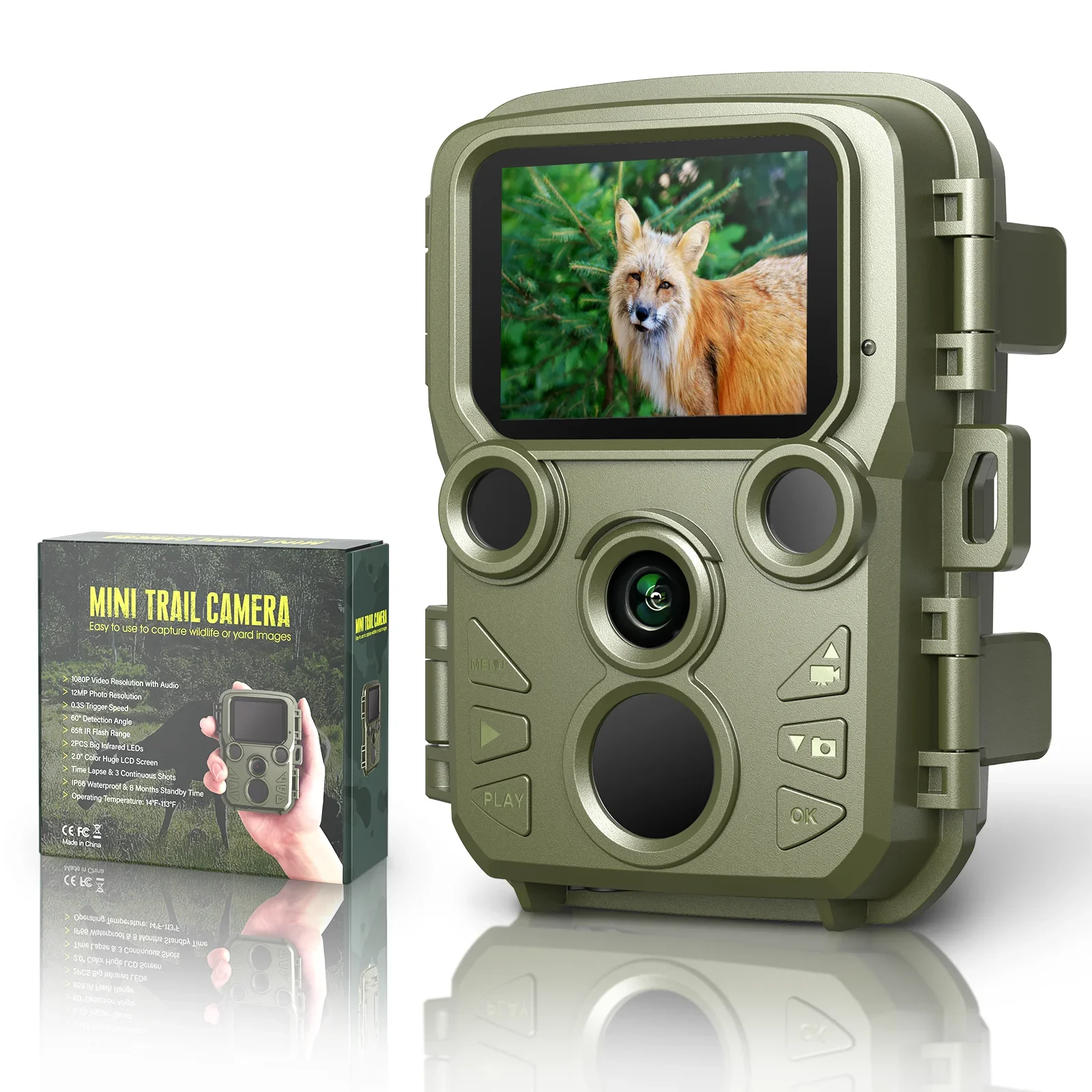 Cheap 4K Wildlife Game Trail Camera Mini 0.4s Triggering Timeaction Camera For Hunting