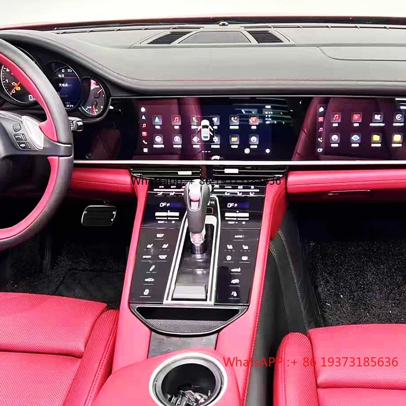 For Porsche 2010-2016 Panamera 970 Car Modification Central Control Panel Upgrade Shift Knob Shift Button