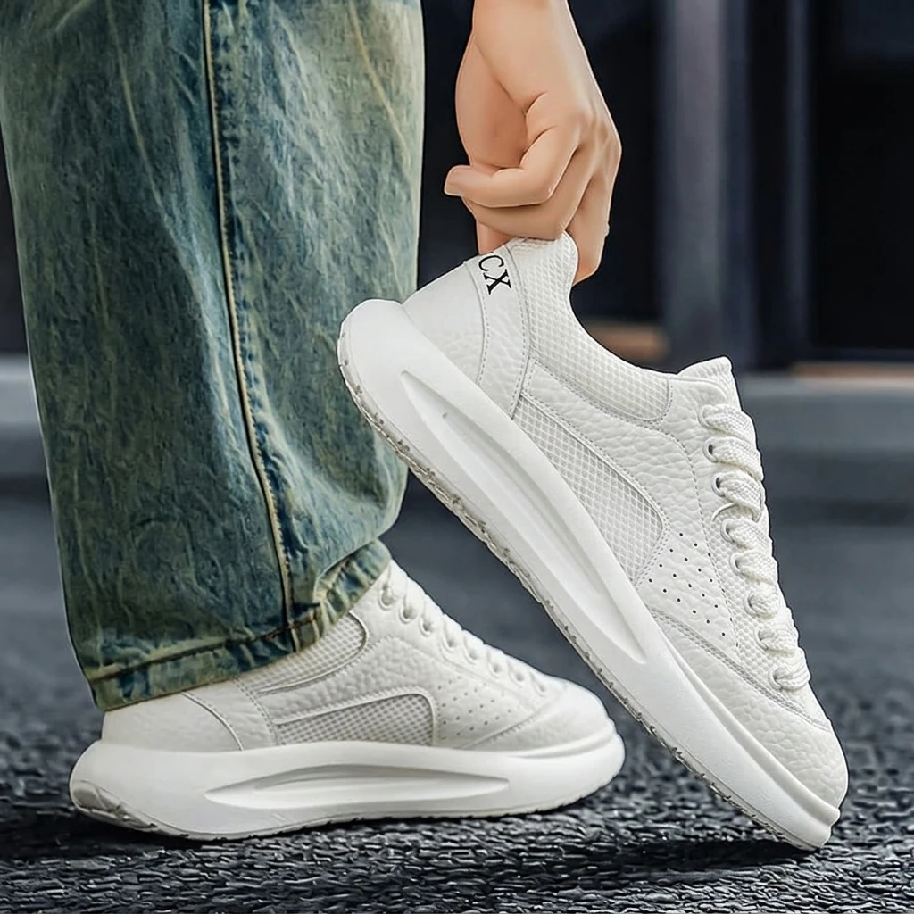 Men's Shoes Summer Breathable Mesh Sports and Leisure Forrest Gump Running Student Versatile Little White Shoes