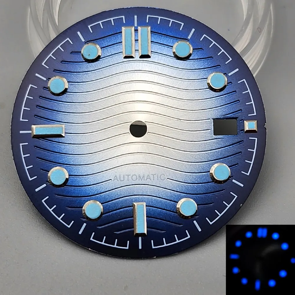 31 мм цветные шпильки, люминесцентный изменяемый циферблат с градиентом, адаптированный для движения Nh35