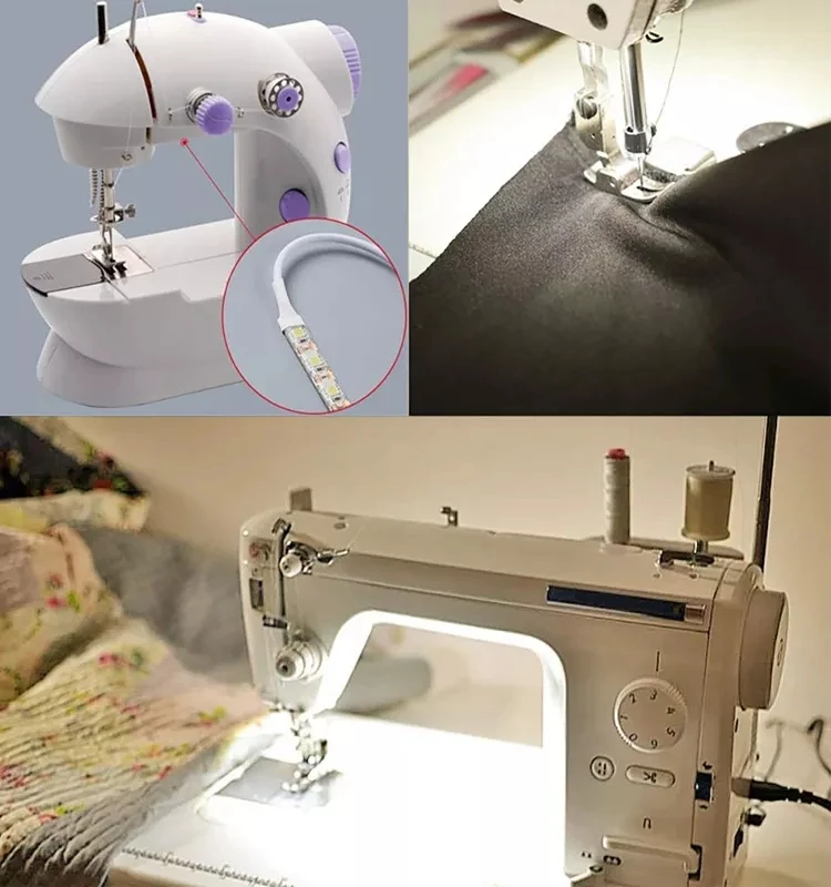 Adjustable Brightness Sewing LED Lights Multifunctional Flexible Work Lamp Sewing Clothing Machine Light for Drill Press Lathe