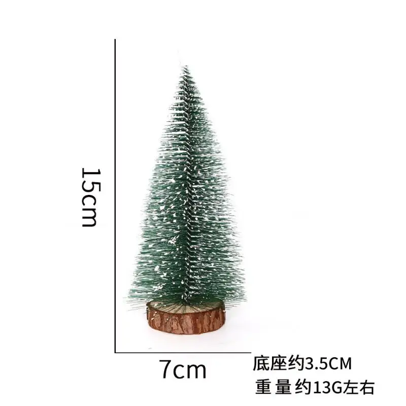 Kawaii Christmas Mini Christmas Tree Desktop Decoration Pine Needle Tree Christmas Decoration White Cedar Small Christmas Tree