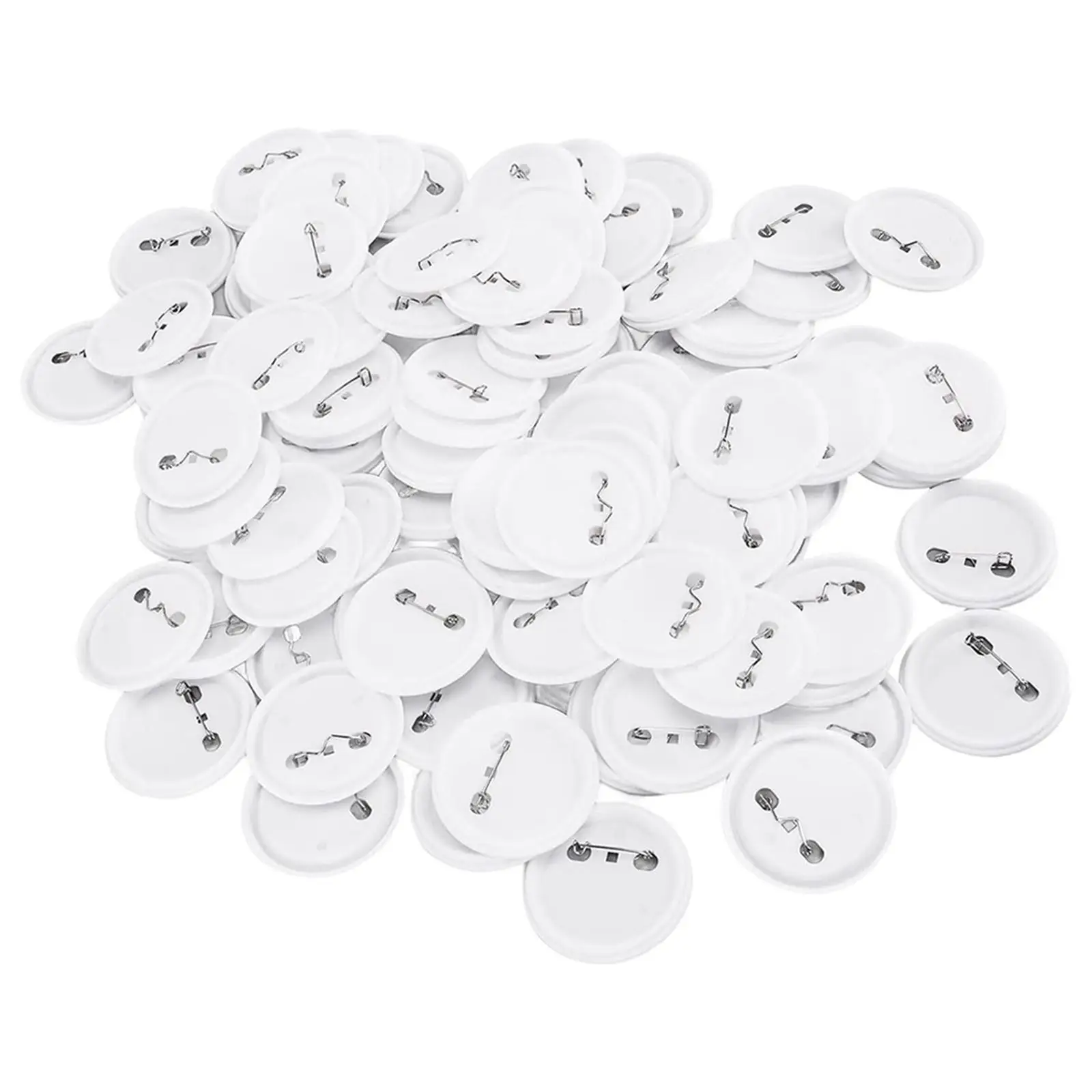 100x Button Making Supplies Button Maker Machine Blank Pin Back Button Parts