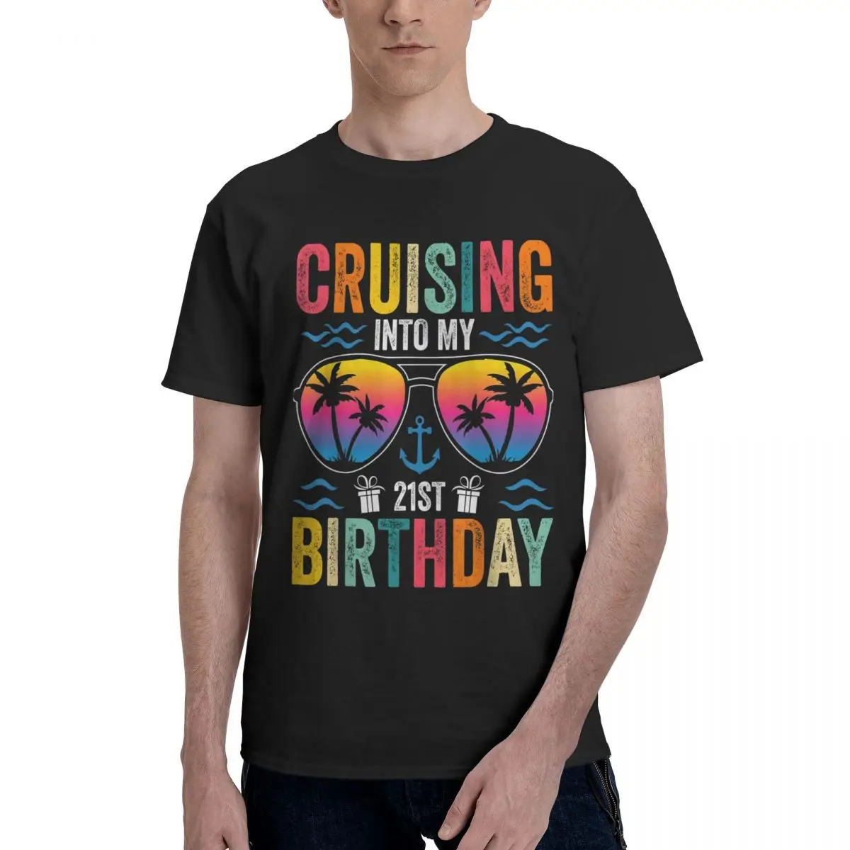 Cruising 21st Birthday Vibes Movement Kemp Top Quality T-shirts Top quality Leisure USA Size