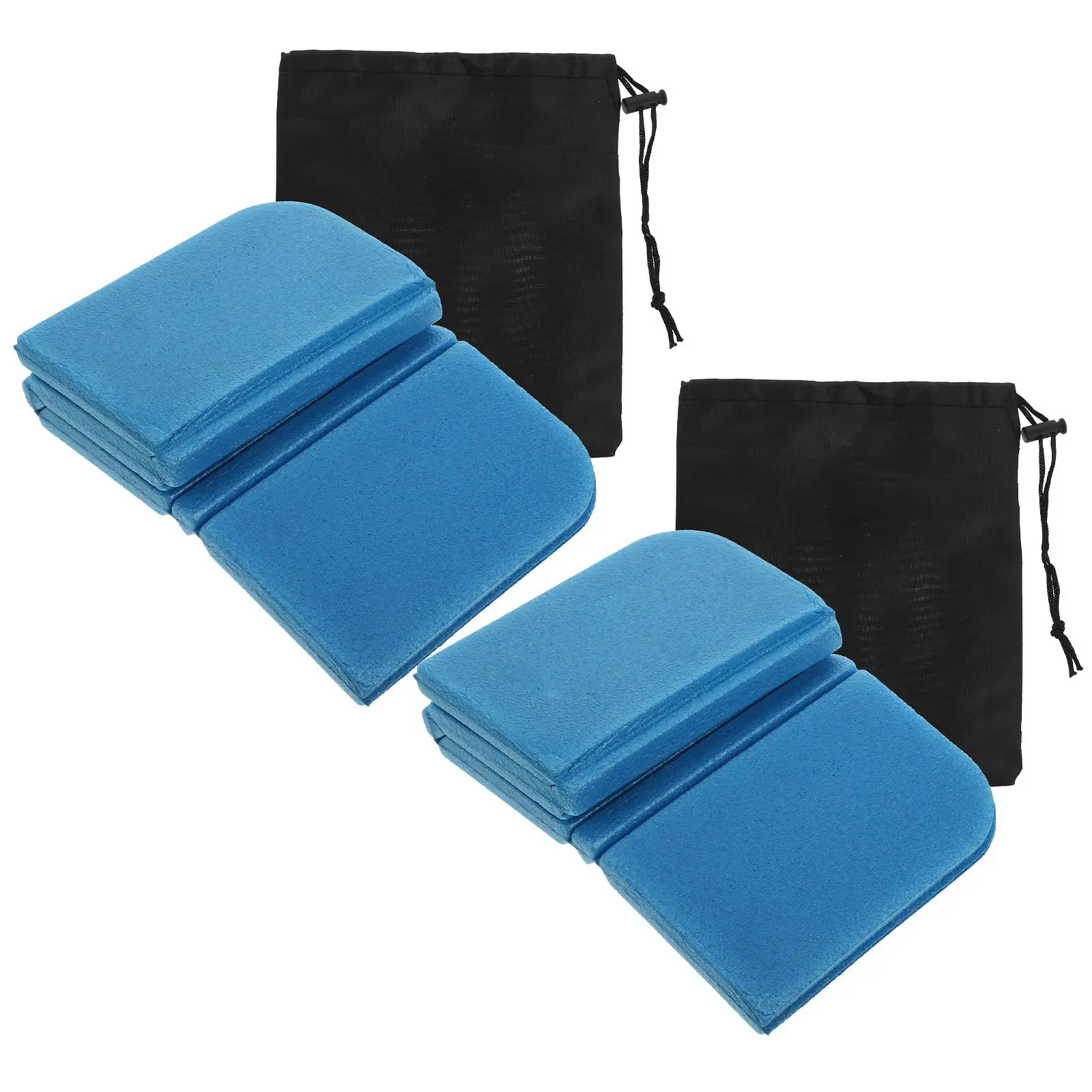 

2 Pink Portable Folding Seat Cushions Lightweight Camping Picnic Mats Waterproof Flexible Wear Resistance Family