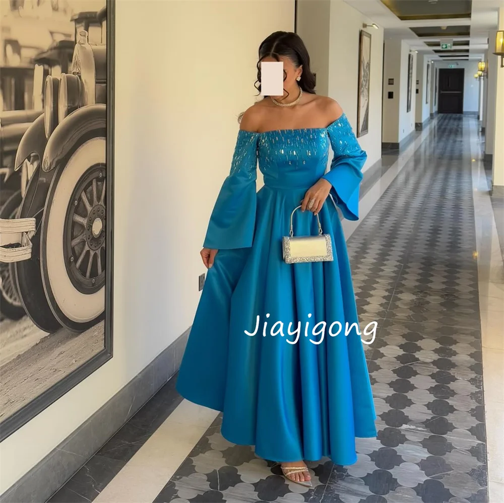 Taglie personalizzate disponibili Abiti midi con scollo a barca a trapezio con paillettes Occasioni su misura Alta qualità Elegante