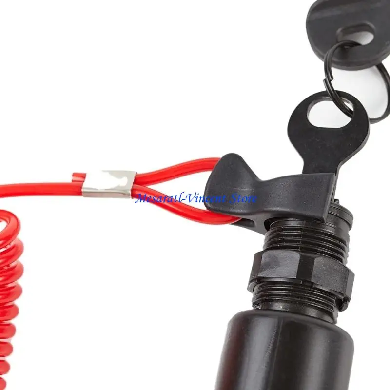 A70F Bootszündschlüsselschalter mit Not-Aus-Funktion, geeignet für OMC-Außenbordmotoren 40–200 175974 5005801 – Detail 8