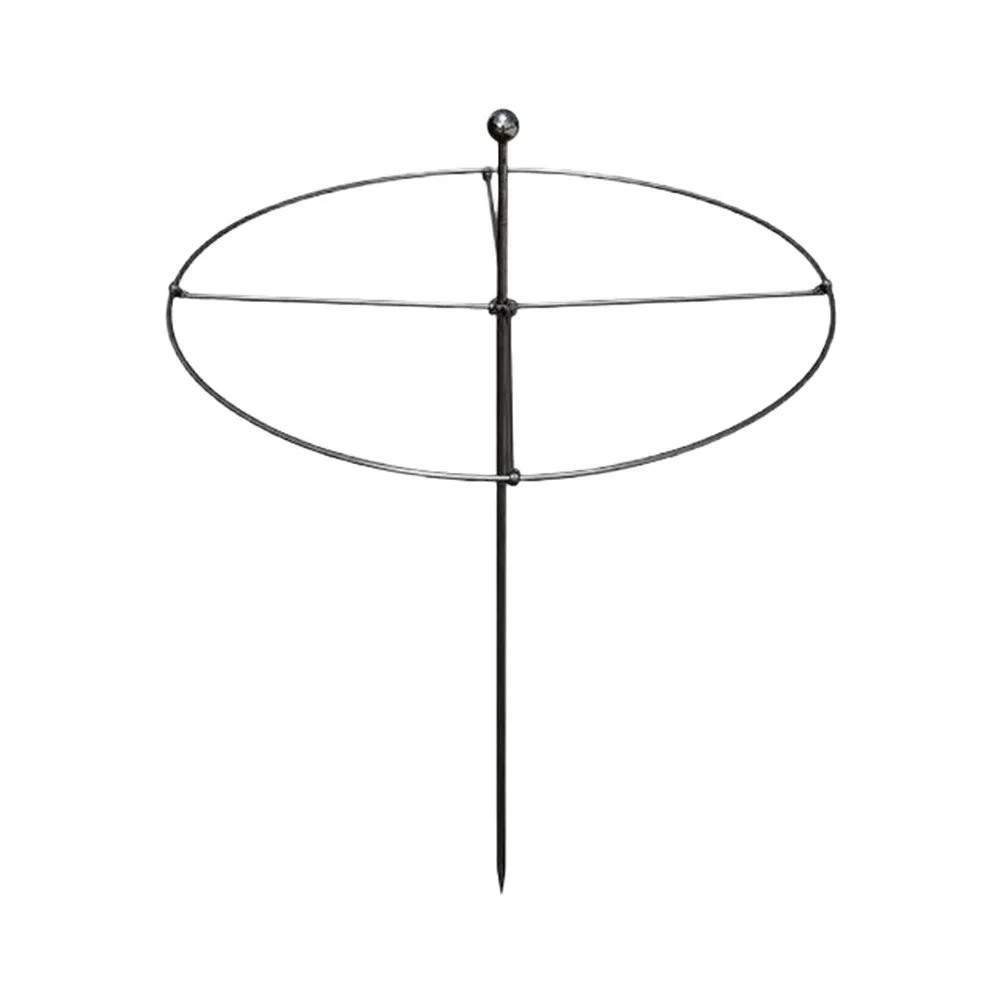 8/38cm Round Plant Support Ring Metal Circular Trellis For Climbing Flowers Stable Garden Stake For Pots Borders Patio Decor