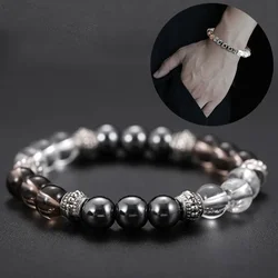 New Magnetic Therapy Slimming Bracelet  Anti Cellulite Mixed Color Natural Crystal Stone Lose Weight Magnetic Health Jewelry