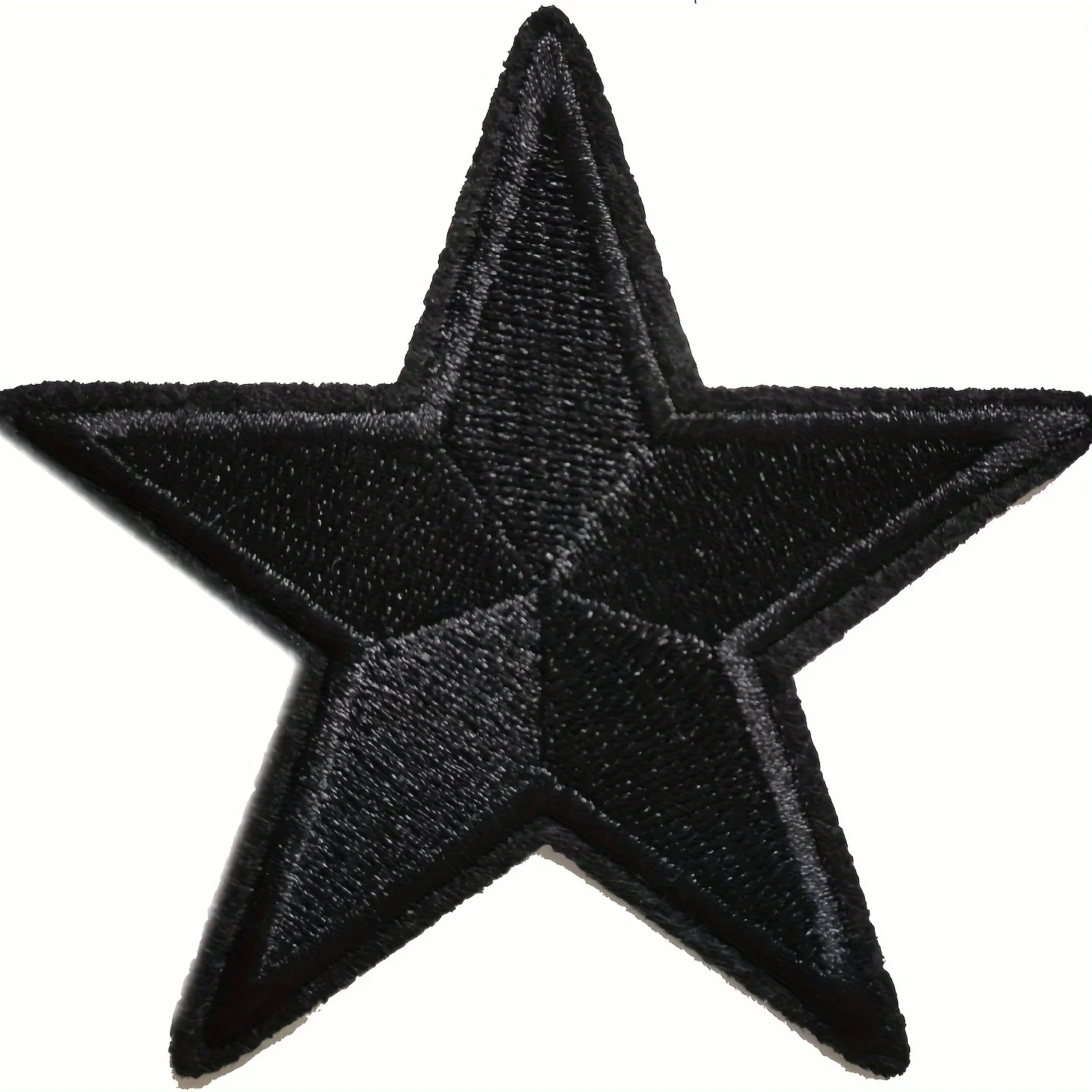 5-pack.Star patch, embroidered iron on/sewn patch, cute appliqué patch for clothing, jackets, hats, backpacks, jeans, black